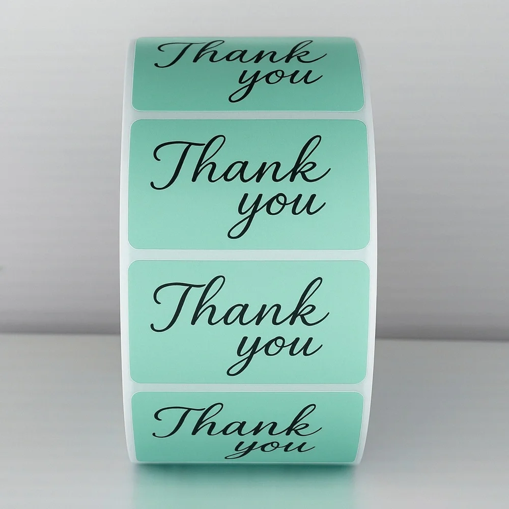 Cute Thank You Labels –Perfect for Packaging & Small Business Orders